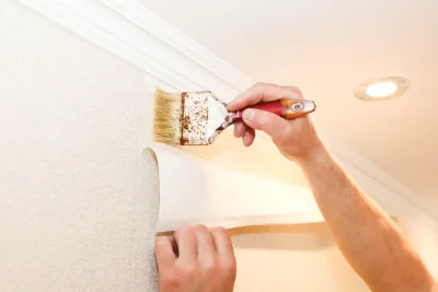 Pose de papier peint à Tramain — revêtements muraux et toiles de verre